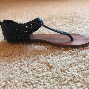 Nine West black sandals